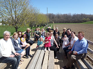 Fun Birthdays on the Farm at Downey's Farm, Caledon, Ontario west of Toronto.  