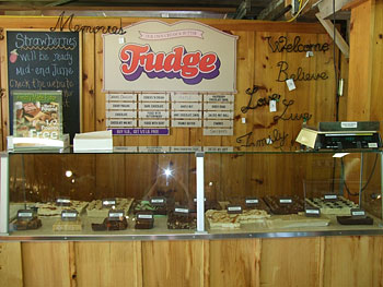 Delicious homemade fudge right from the farm at Downey's Farm Market in Brampton, ON