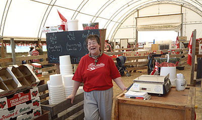 Celebrate Canada Day on the farm, pick your own strawberries, live entertainment, and more at Downey's Family Farm, in Caledon, Ontario, west of Toronto .