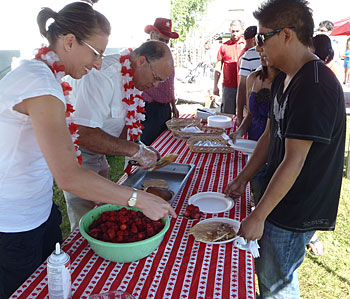 Great food and entertainment to celebrate Canada Day at Downey's Farm, Caledon, Ontario west of Toronto.  
